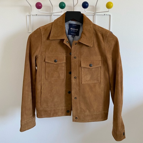 Madewell Jackets & Blazers - Madewell Suede Wayfind Camel Jacket Like New